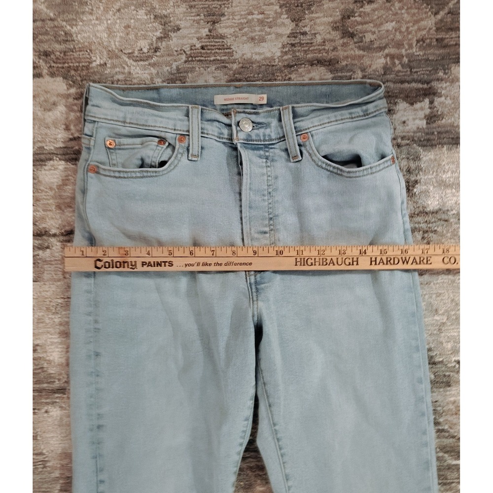Levis Wedgie Straight Jeans Womens Sz 29  High Rise  Classic Jeans - Picture 6 of 8